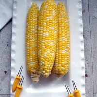 Corn on the Cob on a platter
