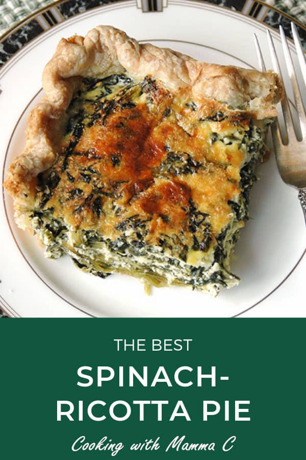 Mom's Spinach-Ricotta Pie - Cooking with Mamma C