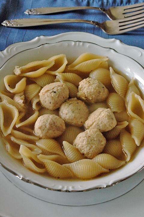 Nonnas Chicken Meatball Soup Cooking With Mamma C