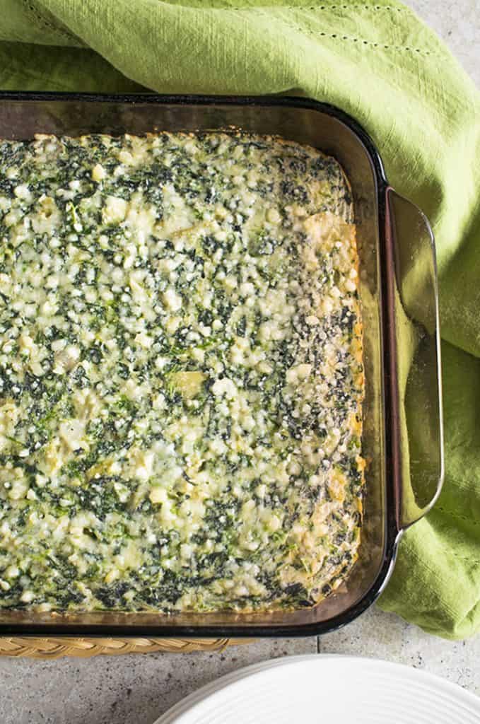 Creamed Spinach Soufflé with Artichokes Cooking with Mamma C