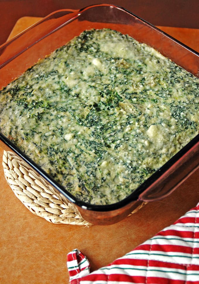 Creamed Spinach and Artichoke Casserole