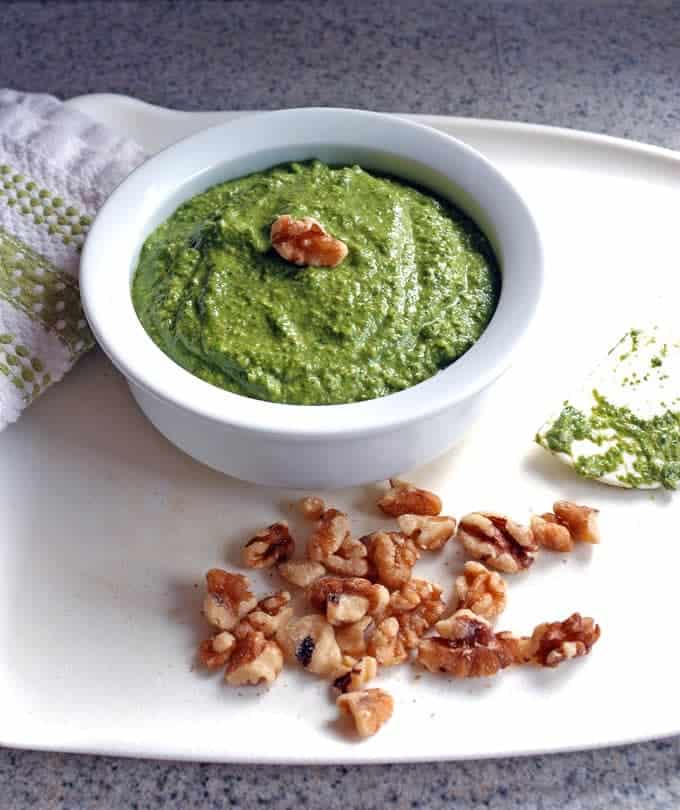 Easy SpinachWalnut Pesto