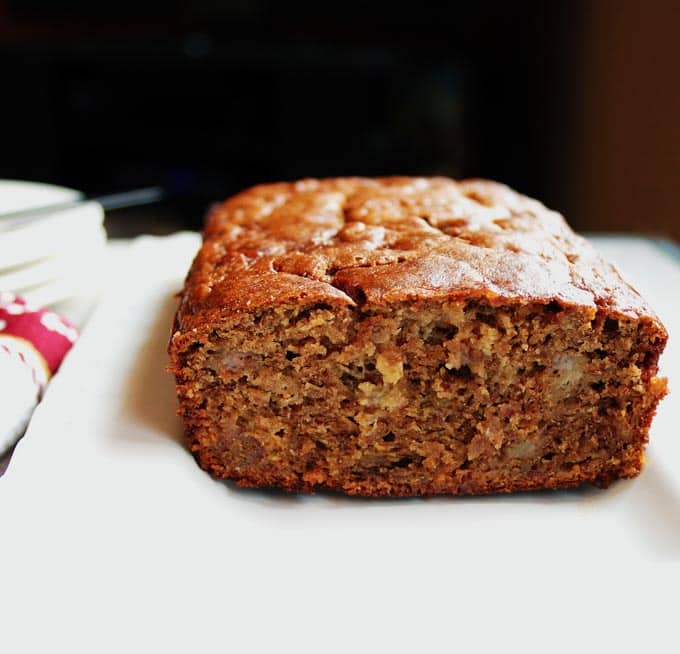 Browned Butter Banana Bread With Frangelico And White Chocolate Chips