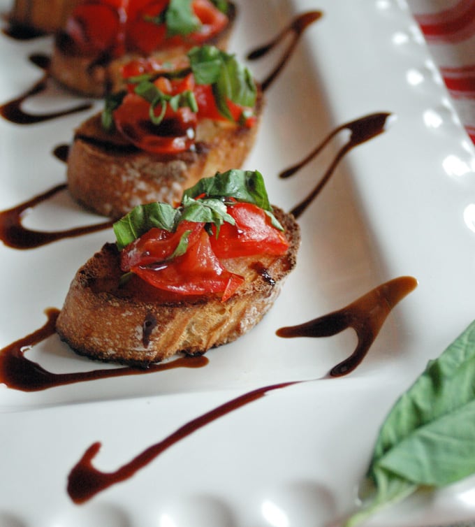 Tomato Bruschetta With Balsamic Glaze Cooking With Mamma C