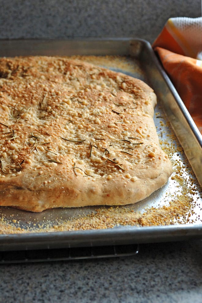 Parmesan Focaccia with Rosemary and Garlic - Cooking with Mamma C