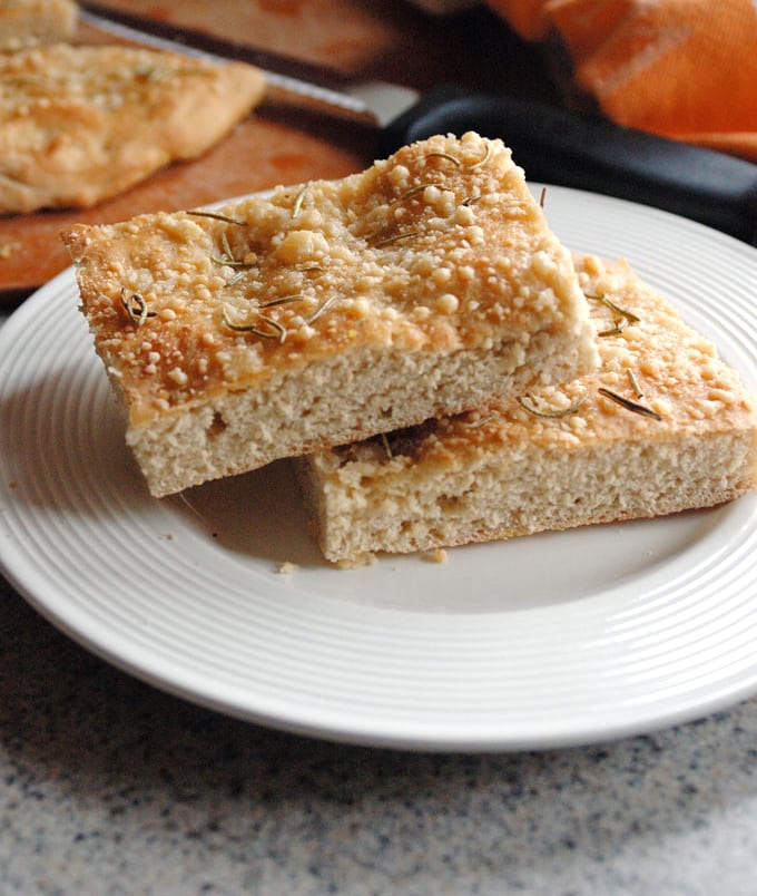 Parmesan Focaccia with Rosemary and Garlic - Cooking with Mamma C