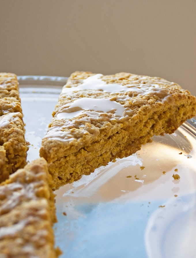 up-close photo of a Peachy Pumpkin Scone