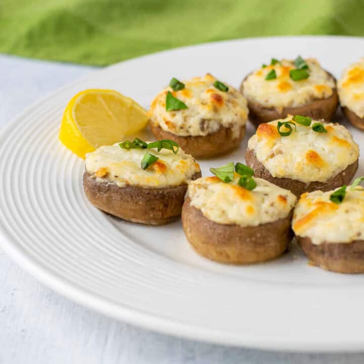 Keto Stuffed Mushrooms with Cream Cheese - Cooking with Mamma C