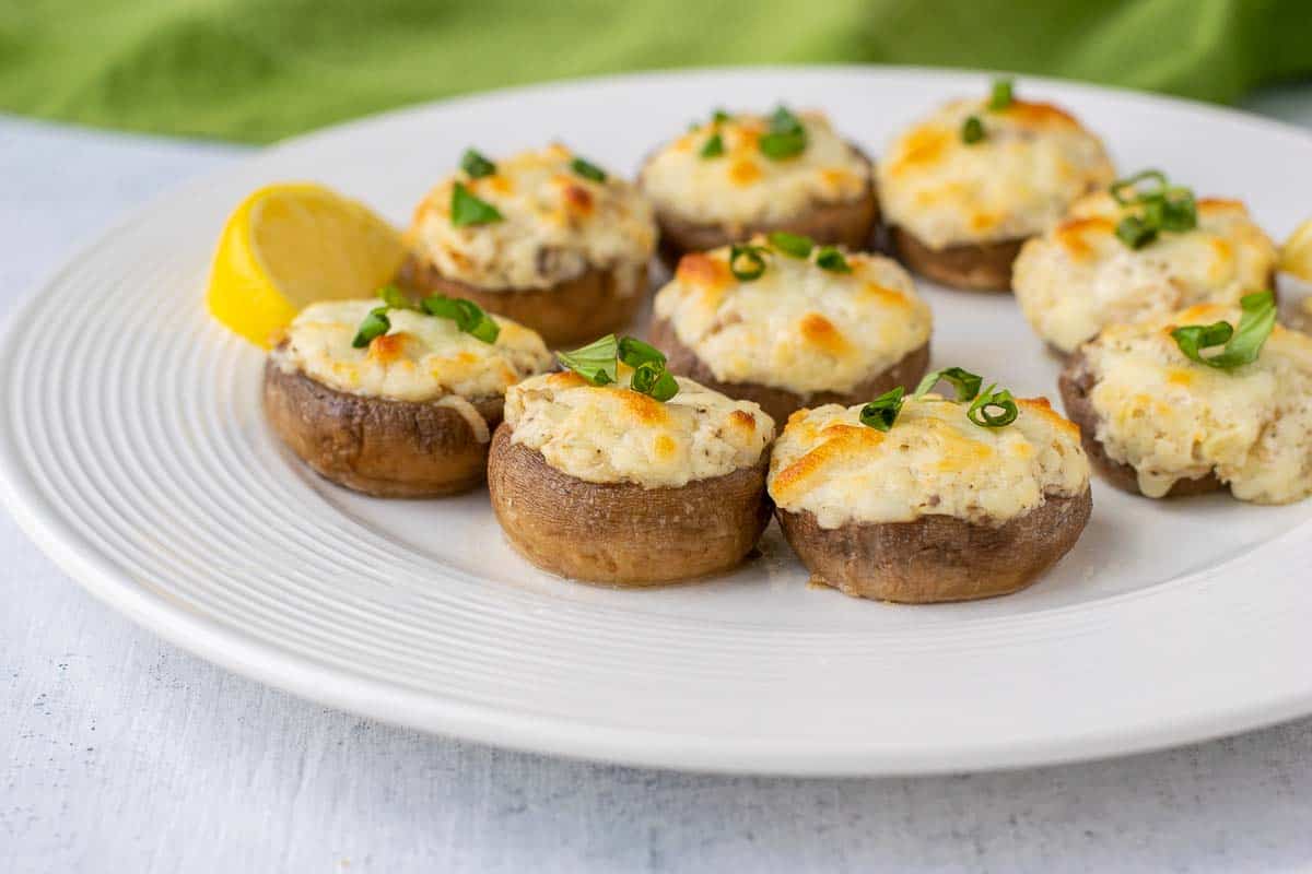 Keto Stuffed Mushrooms with Cream Cheese - Cooking with Mamma C