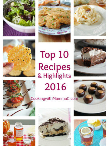Top 10 Recipes and Highlights of 2016 on Cooking with Mamma C