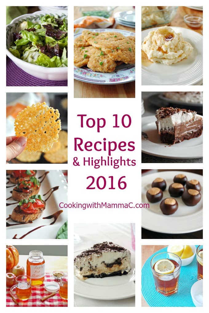 Top 10 Recipes and Highlights of 2016 on Cooking with Mamma C