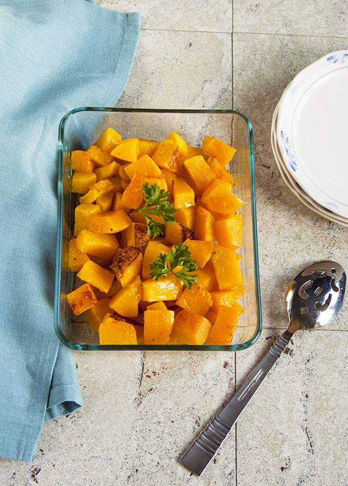 Roasted Butternut Squash Cubes