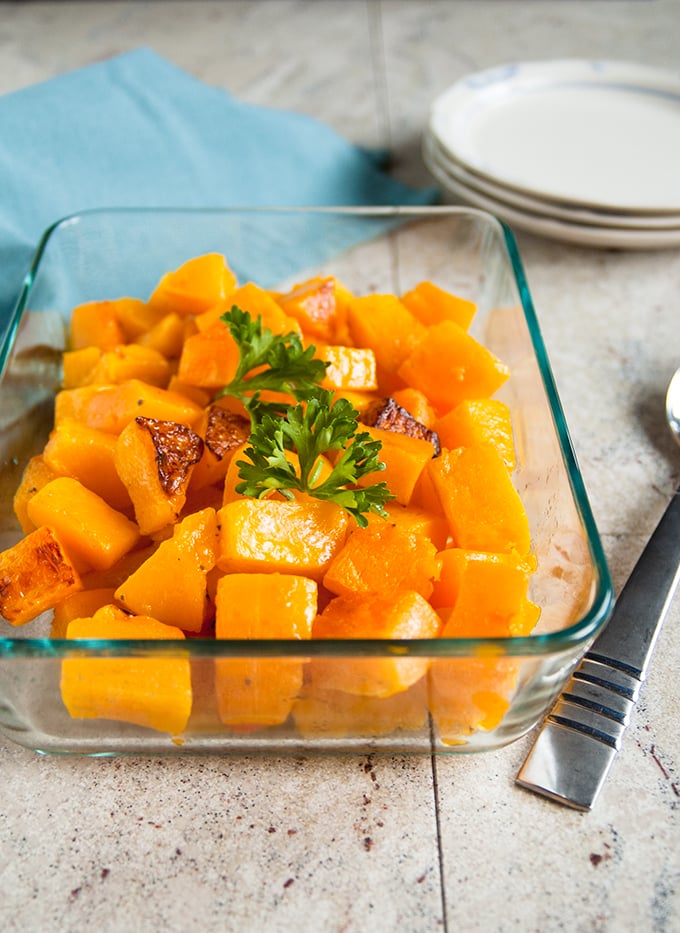 Roasted Butternut Squash Cubes - Cooking with Mamma C