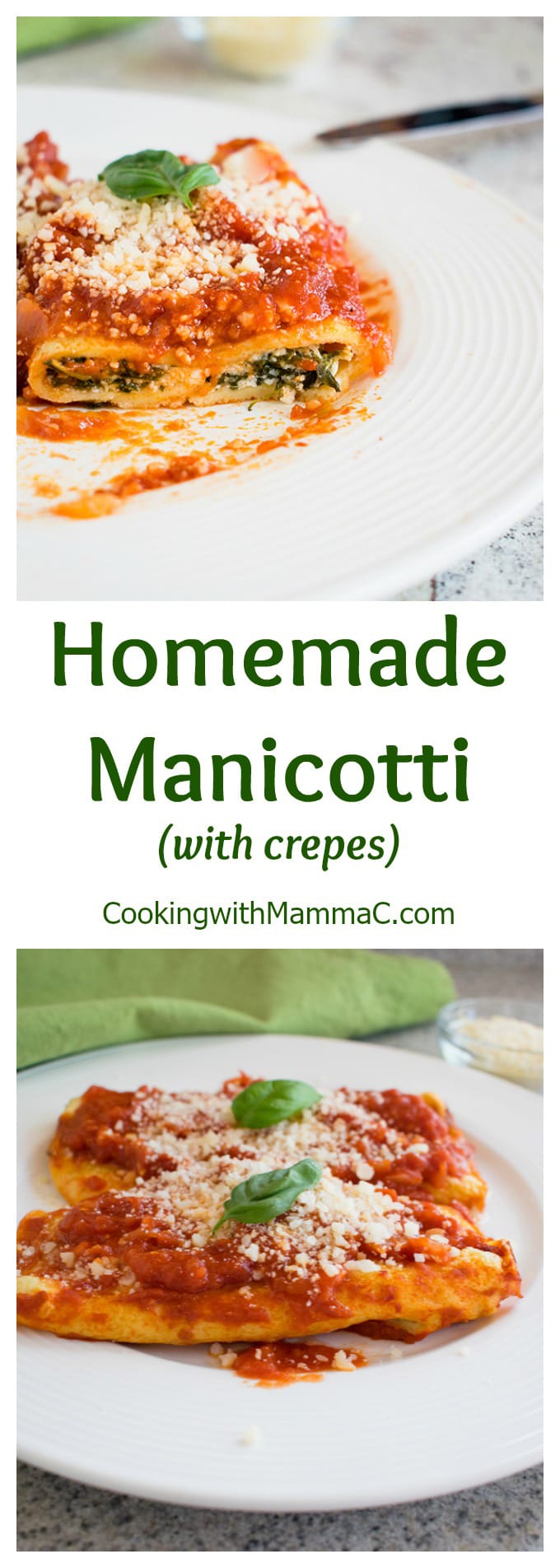 Homemade Manicotti - Cooking with Mamma C