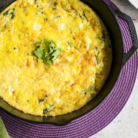 Baked Arugula Frittata - Cooking with Mamma C