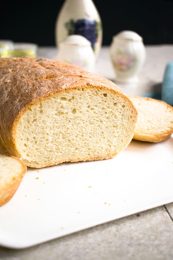 inside loaf of bread 