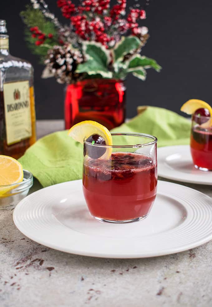 Dark Cherry Amaretto Sour from Cooking with Mamma C