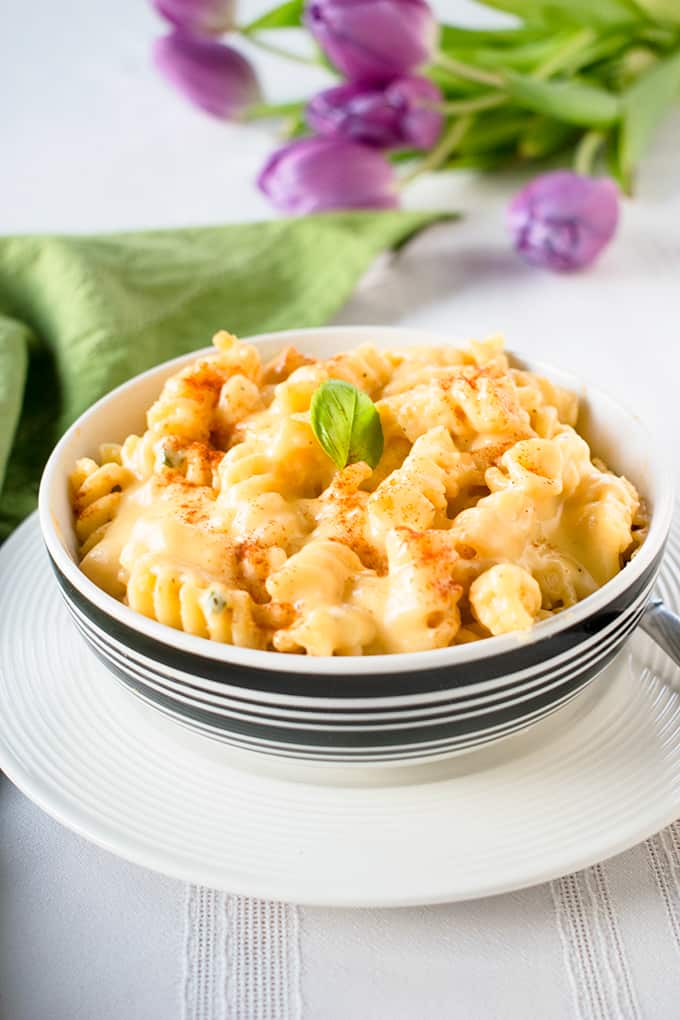 italian mac and cheese in a bowl