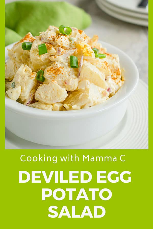 Deviled Egg Potato Salad - Cooking with Mamma C