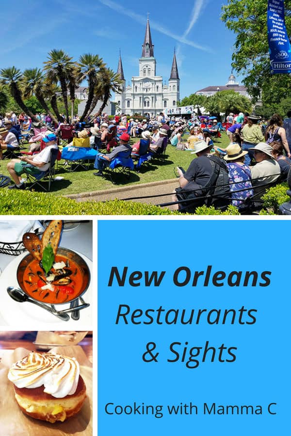 Photo collage of New Orleans Restaurants and Sights