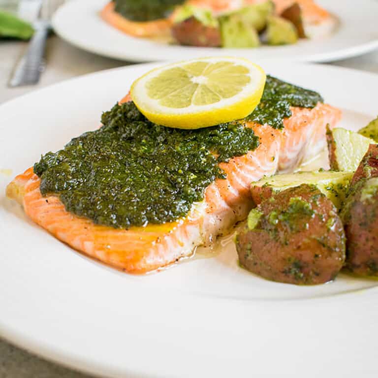 Baked Pesto Salmon Recipe - Cooking with Mamma C