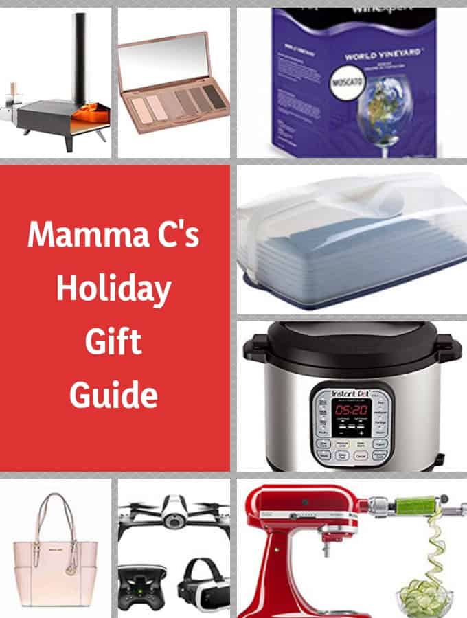 photo collage of gift ideas for Mamma C's Holiday Gift Guide