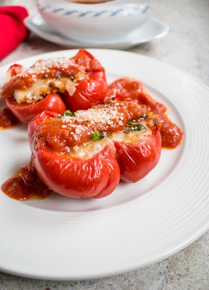 Italian Stuffed Peppers - Cooking with Mamma C