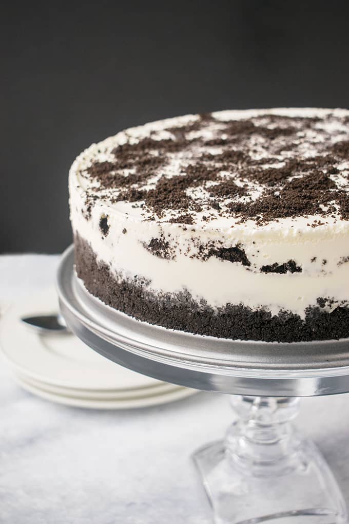 Homemade Oreo Ice Cream Cake