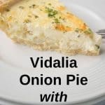 slice of vidalia onion pie