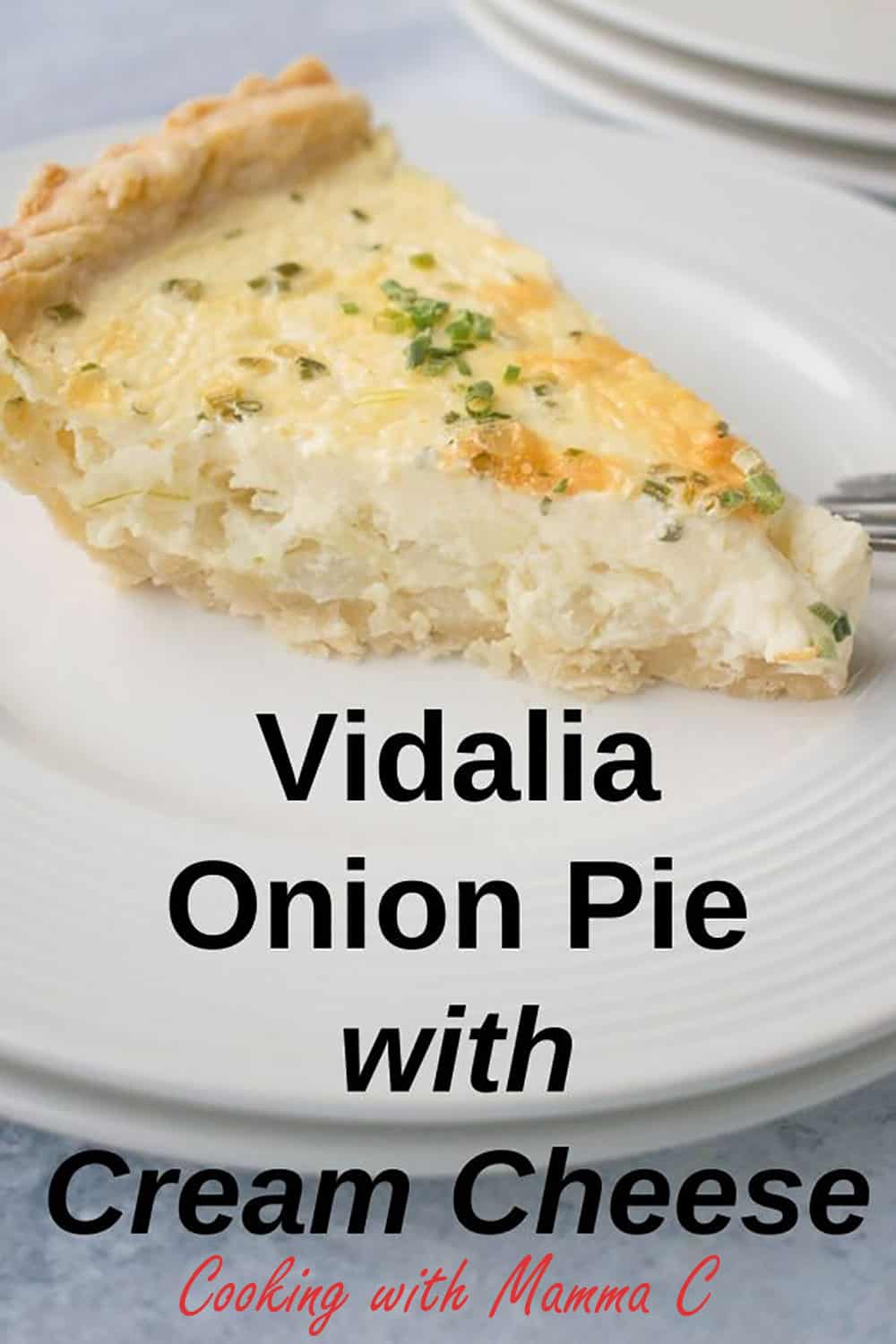 Vidalia Onion Pie with Cream Cheese - Cooking with Mamma C