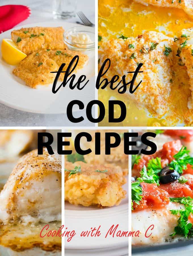 five kinds of cooked cod