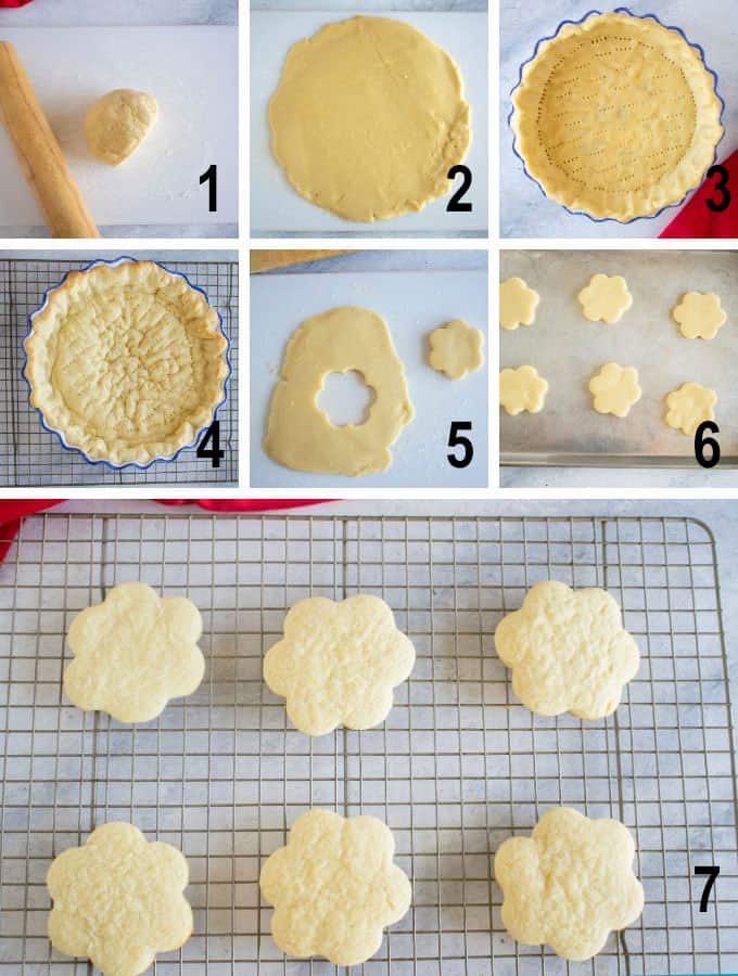 process photos for pie crust and cookies