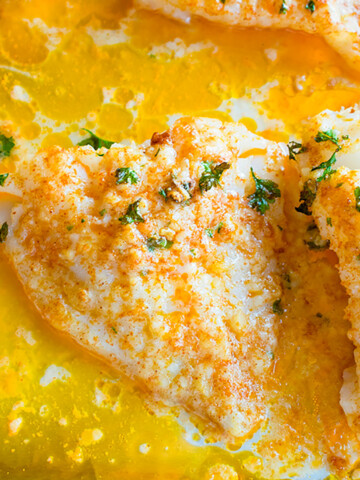 baked fish with butter