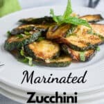pinnable zucchini with mint
