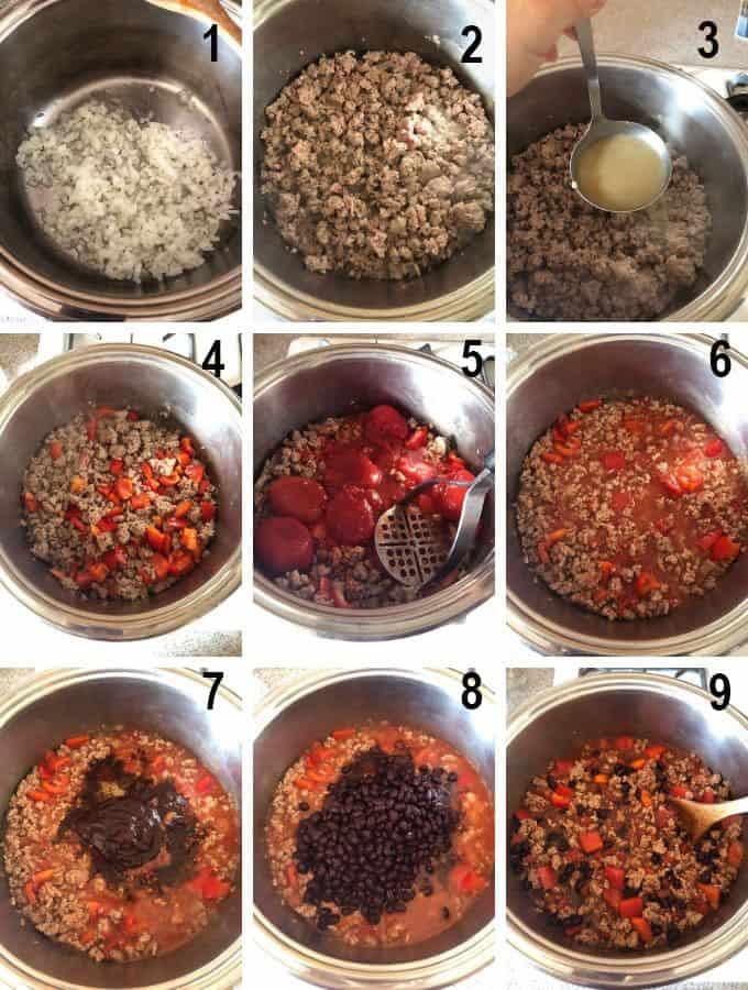 process for cooking turkey chili
