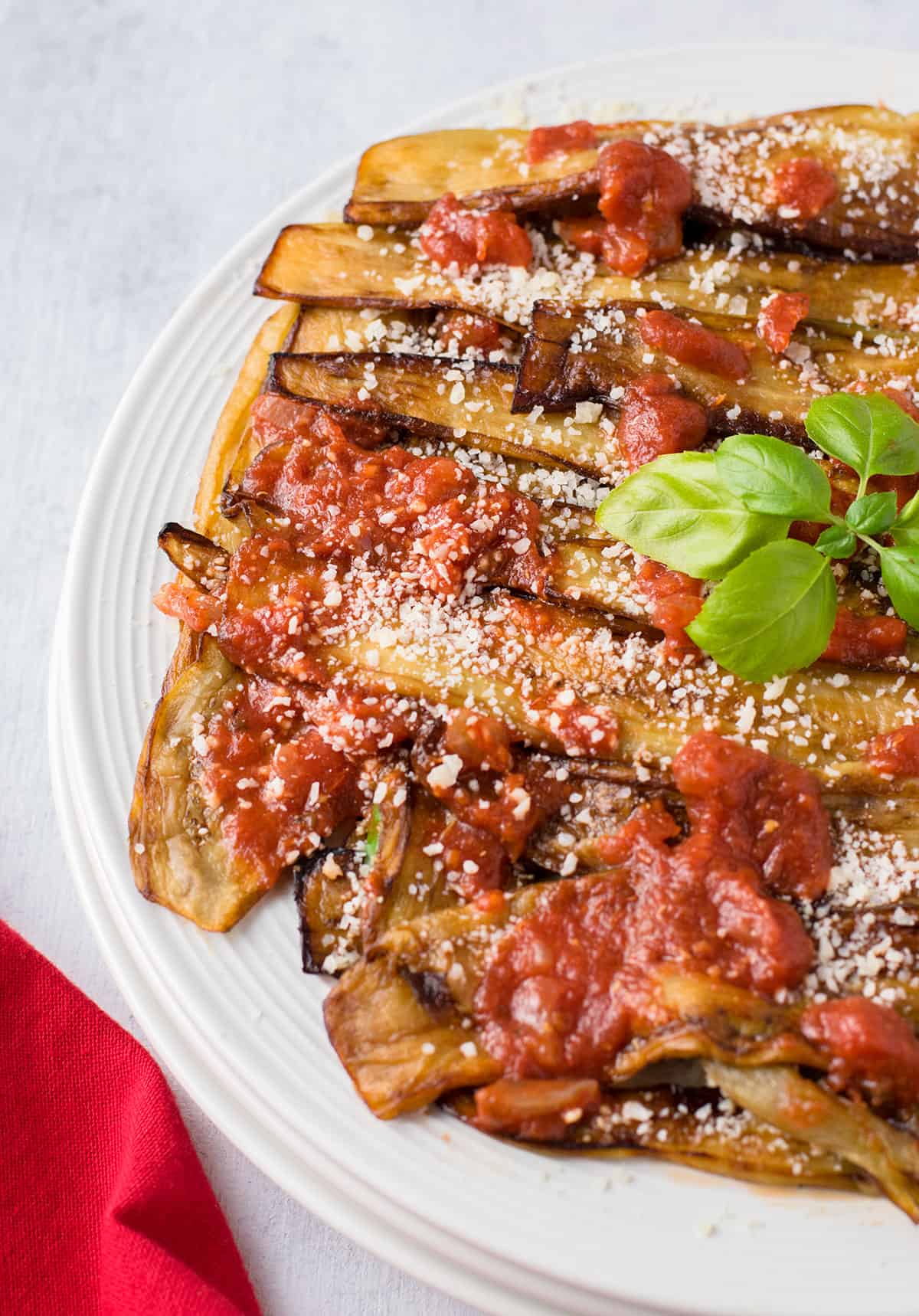 Pan-Fried Eggplant with Tomato Sauce - Cooking with Mamma C