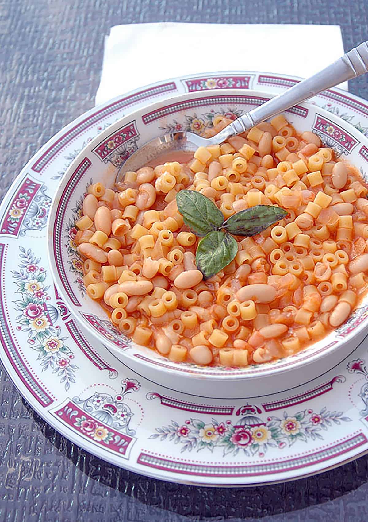 AUTHENTIC PASTA E FAGIOLI (VEGETARIAN) STORY - Cooking with Mamma C