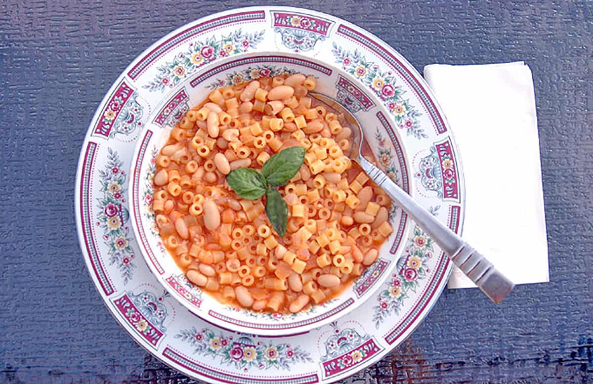 Authentic Pasta e Fagioli (Vegetarian) - Cooking with Mamma C