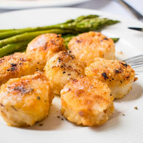 Broiled Scallops with Parmesan Bread Crumbs - Cooking with Mamma C