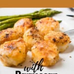 pinnable image for Broiled Scallops