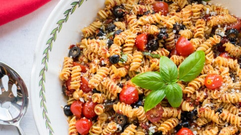 Rotini Pasta Salad with Sun Dried Tomatoes