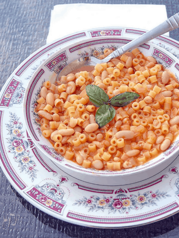 AUTHENTIC PASTA E FAGIOLI (VEGETARIAN)