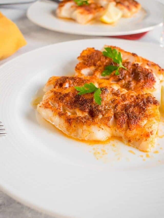 BROILED COD WITH PAPRIKA STORY