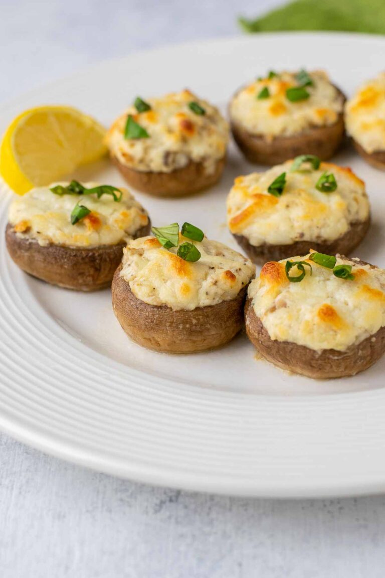 Keto Stuffed Mushrooms with Cream Cheese - Cooking with Mamma C