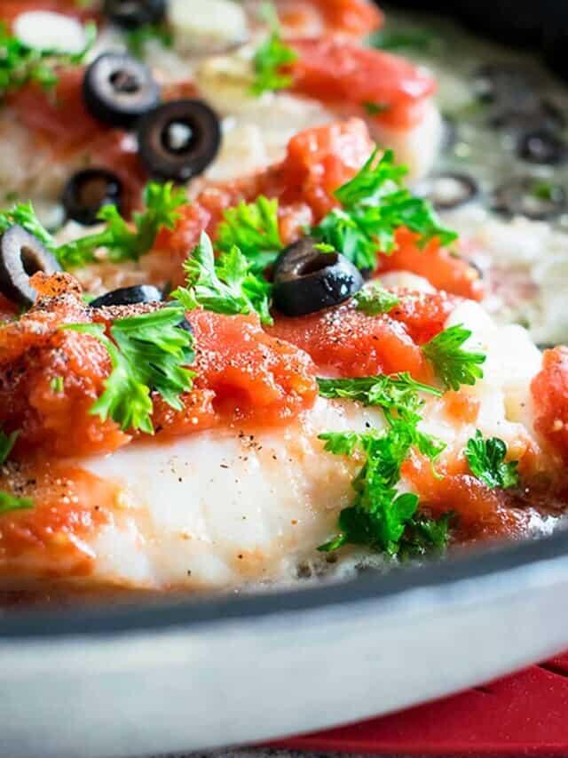 SKILLET COD WITH TOMATOES STORY