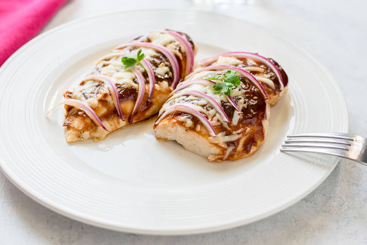 Cheesy Baked BBQ Chicken Breasts - Cooking with Mamma C