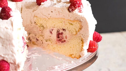 Heavenly Raspberry Cream Angel Food Cake Dessert - Mel's Kitchen Cafe