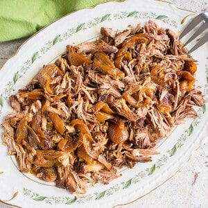 platter of pulled pork