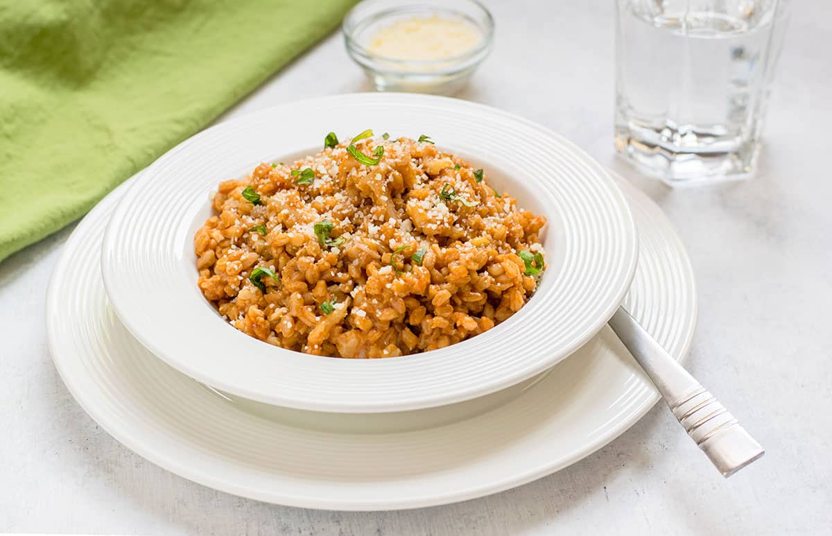 Italian Farro with Cauliflower (One-Pot)