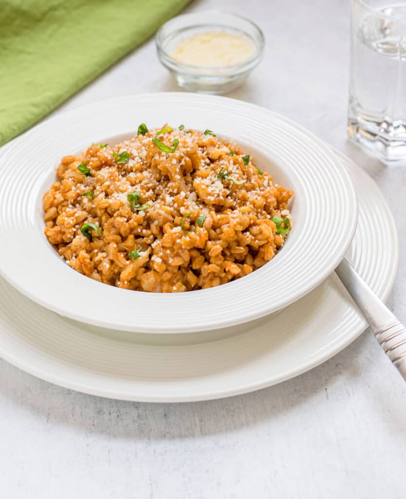 Italian Farro with Cauliflower (One-Pot)